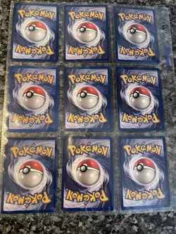 Pokemon Collection Binder Vintage Lot of Cards Holos Rares WoTC Hitmonchan Etc - Image 5