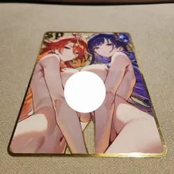 Raiden Shogun/Mavuika Genshin A5 Large Metal Card Goddess Story Serialized 08/50 - Image 5
