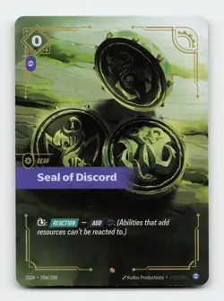 Seal of Discord 204/298 Foil Riftbound Origins League of legends Card - Image 1
