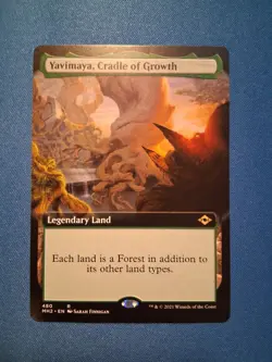 Yavimaya, Cradle of Growth (Extended Art) Modern Horizons 2 NM Magic MTG - Image 1