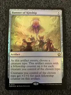 Magic The Gathering MTG - Banner of Kinship Foil - Foundations - Image 1