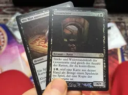 GERMAN OG Foil Pack Rat + Sign In Blood • Return To Ravnica • Mtg (1794) - Image 1
