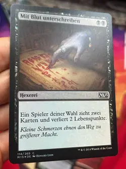 GERMAN OG Foil Pack Rat + Sign In Blood • Return To Ravnica • Mtg (1794) - Image 5