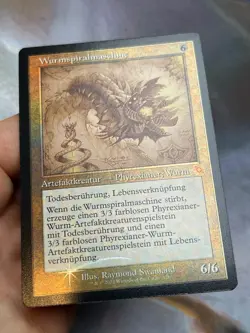 GERMAN Schematic Foil ??Wurmcoil Engine ?? Wurmspiralmaschine ?? NM Mtg (986) - Image 2