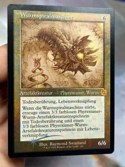 GERMAN Schematic Foil ??Wurmcoil Engine ?? Wurmspiralmaschine ?? NM Mtg (986) - Image 4