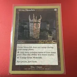 Grim Monolith - 1999 Kai Budde (ULG) World Championship Decks Regular - Image 1