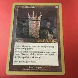 Grim Monolith - 1999 Kai Budde (ULG) World Championship Decks Regular - Image 2