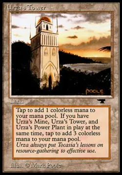 MTG Urza's Tower (Shore), Antiquities, Lightly Played, English - Image 1
