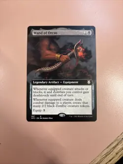 Wand of Orcus Extended Art MINT-NM PACK FRESH AFR Commander MTG - Image 1