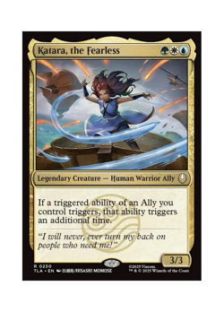 Magic the Gathering MTG TLA Katara, the Fearless 230 Regular Near Mint - Image 1
