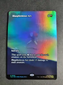 Blasphemous Act (Borderless Foil) Mythic MTG Avatar Eternal - Image 1