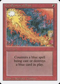 Magic MtG: 4x Red Elemental Blast (3rd / Revised Edition), NM - Image 1