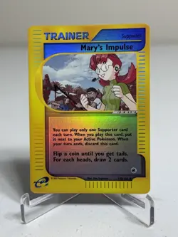 Mary's Impulse 142/165 Reverse Holo Uncommon Expedition Pokemon 7556 2002 - Image 1