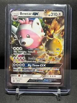 Bewear GX SM34 Black Star Promo Holo Pokemon 2017 SM Sun Moon MP - Image 1