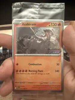 Pokemon Phantasmal Flames Reshiram Stamped Promo sealed - Image 1