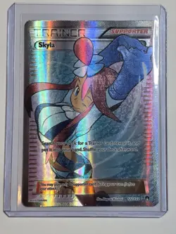 Pokemon XY Breakpoint Skyla 122/122 Full Art Trainer Holo Rare - Image 1