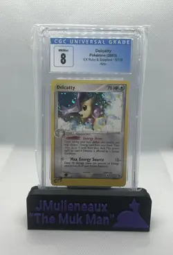 Pokemon TCG Delcatty EX Ruby & Sapphire 5/109 Holo Holo Rare CGC 8 - Image 1