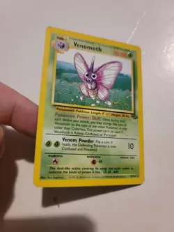 Venomoth 29/64 Jungle Unlimited Non-Holo Pokemon 1999 1st Edition Vintage - Image 1