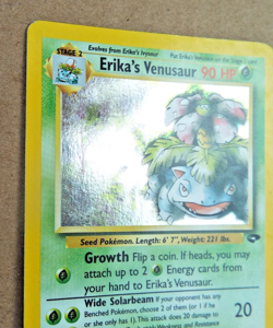 2000 Erika's Venusaur 4/132 Swirl Gym Challenge Holo Rare Pokemon TCG - Image 3