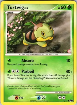 Turtwig 017/017 POP Series 9 Pokemon TCG NM - Image 1