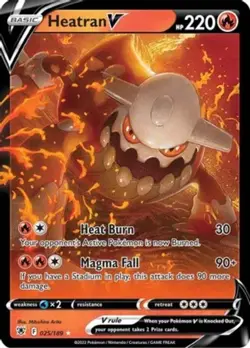 x1 Heatran V - 025/189 - Ultra Rare Pokemon SS10 Astral Radiance M/NM - Image 1