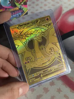 Mega Charizard x EX 130/094 Gold Secret Rare - Phantasmal Flames Pokemon TCG - Image 1