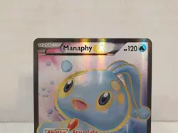 DAMAGED Manaphy EX Full Art 116/122 Holo Ultra Rare XY Breakpoint Pokemon TCG HP - Image 2