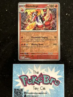 Pokemon TCG Skeledirge 038/198 Scarlet & Violet Reverse Holo Rare Near Mint - Image 1