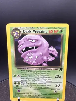 Pokemon TCG Dark Weezing Team Rocket 31/82 Unlimited Non-Holo Rare WOTC - Image 2