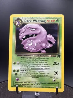 Pokemon TCG Dark Weezing Team Rocket 31/82 Unlimited Non-Holo Rare WOTC - Image 3
