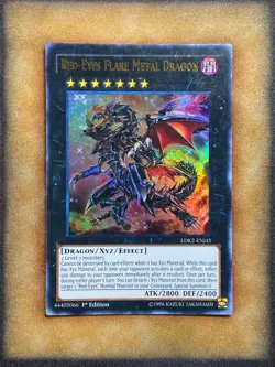 Yugioh Red-Eyes Flare Metal Dragon LDK2-ENJ41 Ultra Rare 1st Ed NM - Image 1