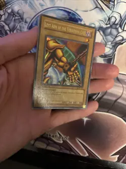 Yu-Gi-Oh! 1st Ed Ultra Rare Left Arm of the Forbidden One LOB-123 LP/MP (YU) - Image 3