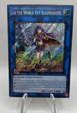Yu-Gi-Oh! Lib The World Key Blademaster - BLMM-EN159 - Secret Rare - NEAR MINT! - Image 1