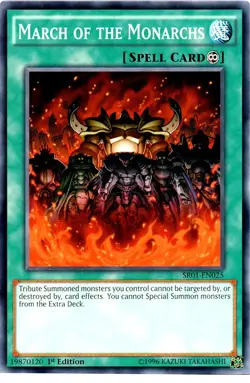 March of the Monarchs - SR01-EN025 - Common - 1st Edition - Lightly Played - Image 1