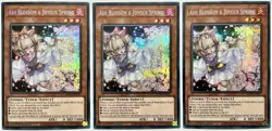 3 x MP22-EN257 Ash Blossom & Joyous Spring - Secret Rare 1st Ed Near Mint YuGiOh - Image 1
