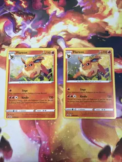 X2 Flareon SWSH041 SWSH: Pokemon Sword and Shield Promo Holo Card - Image 1