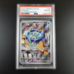 PSA 10 Squirtle 148/142 Pokemon Stellar Crown Full Art Rare Graded Card - Image 1