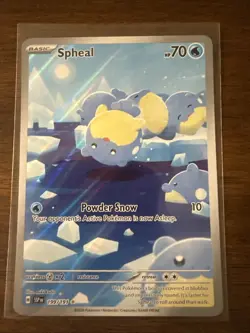 Pokemon Spheal TCG Full Art Holo Illustration Card 199/191 Surging Sparks - Image 1
