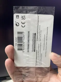 Pokemon Go Pikachu GameStop Promo Card 028/078 Still In Wrapper NM/Mint - Image 3