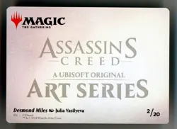 Desmond Miles Art Card (Gold-Stamped Signature) - Art Series: #2 - Image 2