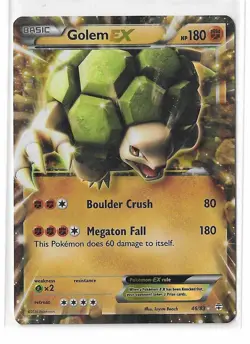Pokemon Card Golem EX 46/83 Ultra Rare Generations XY LP - Image 1