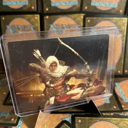 Bayek of Siwa Art Card (Gold-Stamped Signature) Art Series: Universes Beyond:... - Image 1