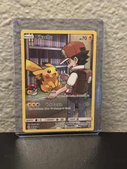 Pikachu Secret Rare 241/236 Cosmic Eclipse SM12 Pokemon Card Sun & Moon NM/M - Image 1
