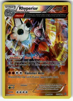 Rhyperior (Omega) 77/160 XY - Primal Clash LP Pokemon Card TCG - Image 1