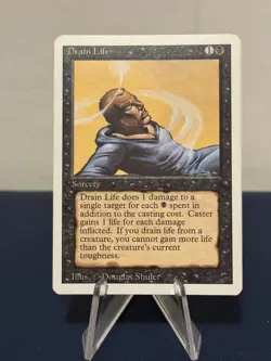 4x Drain Life Revised Playset NM Unplayed MTG Magic The Gathering Free Shipping - Image 3