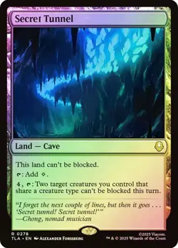 Secret Tunnel Foil Avatar: The Last Airbender NM MTG - Image 1