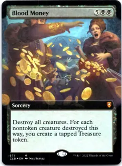 Blood Money (Extended Art) - FOIL - Commander Legends: Battle for Baldur's Gate - Image 1