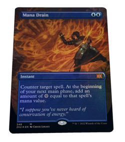 Mana Drain (Borderless) #348 (Foil) (NM) Double Masters 2022 2X2 Magic MTG - Image 1