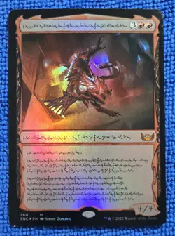 MTG 1x Urabrask, Heretic Praetor (Phyrexian) Streets of New Capenna Foil - Image 1