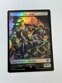 MTG LOTR Orc Army 0005 Food 0011 Token Double Sided! - Image 1
